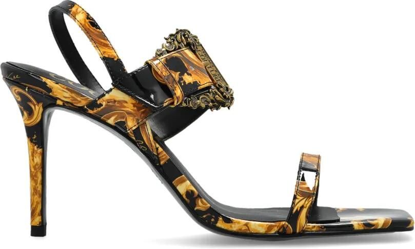 Versace Jeans Couture Fondo Emily sandalen met patroon Zwart
