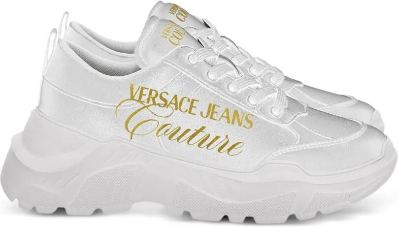 Versace Jeans Couture Fondo Speedtrack sneakers met plateauzool Wit