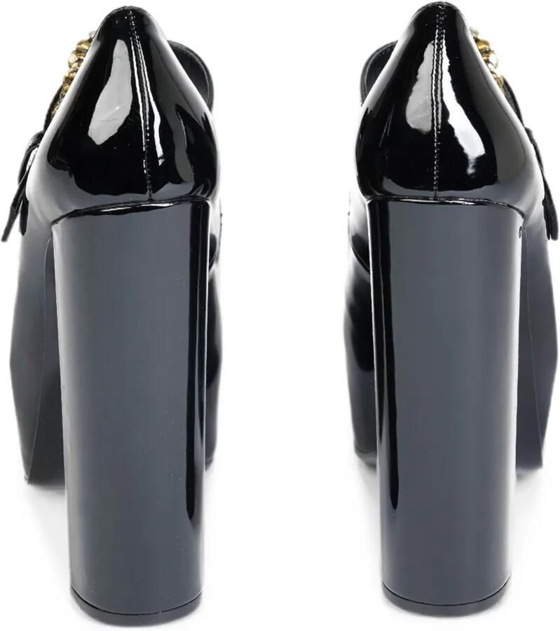 Versace Jeans Couture Hurley pumps met plateauzool en Baroque-gesp Zwart - Foto 2