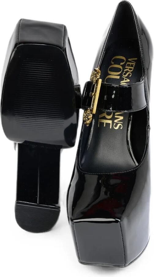 Versace Jeans Couture Hurley pumps met plateauzool en Baroque-gesp Zwart - Foto 5