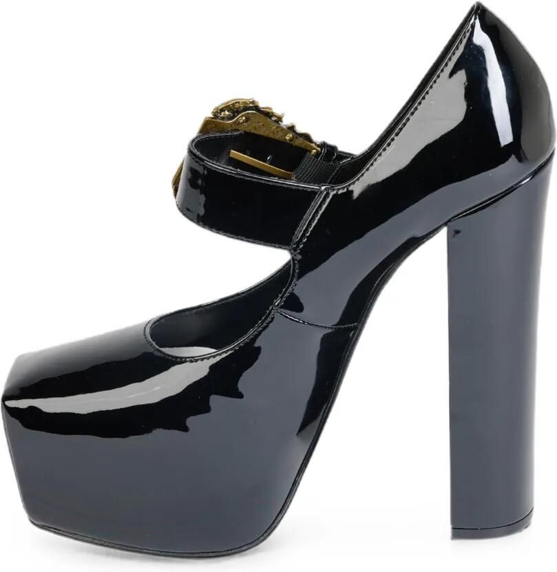Versace Jeans Couture Hurley pumps met plateauzool en Baroque-gesp Zwart - Foto 4
