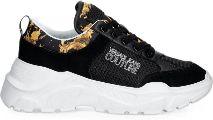 Versace Jeans Couture lace-up sneakers Zwart