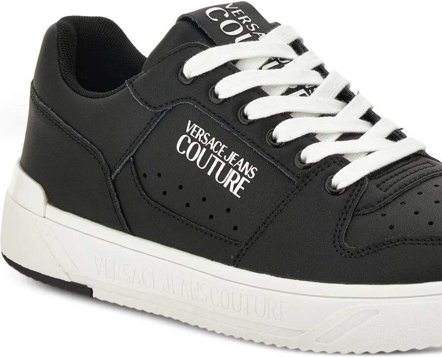 Versace Jeans Couture Leren sneakers met logo Zwart - Foto 2