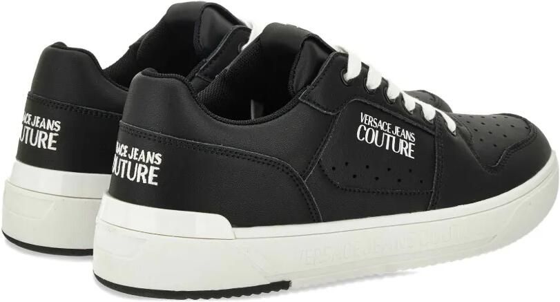 Versace Jeans Couture Leren sneakers met logo Zwart - Foto 4