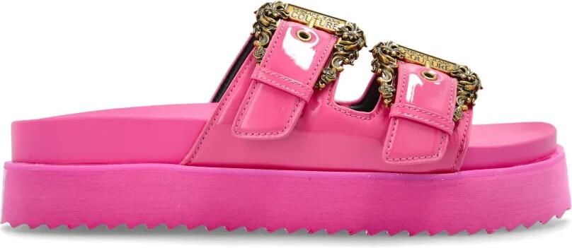 Versace Jeans Couture Sandalen met gesp Roze