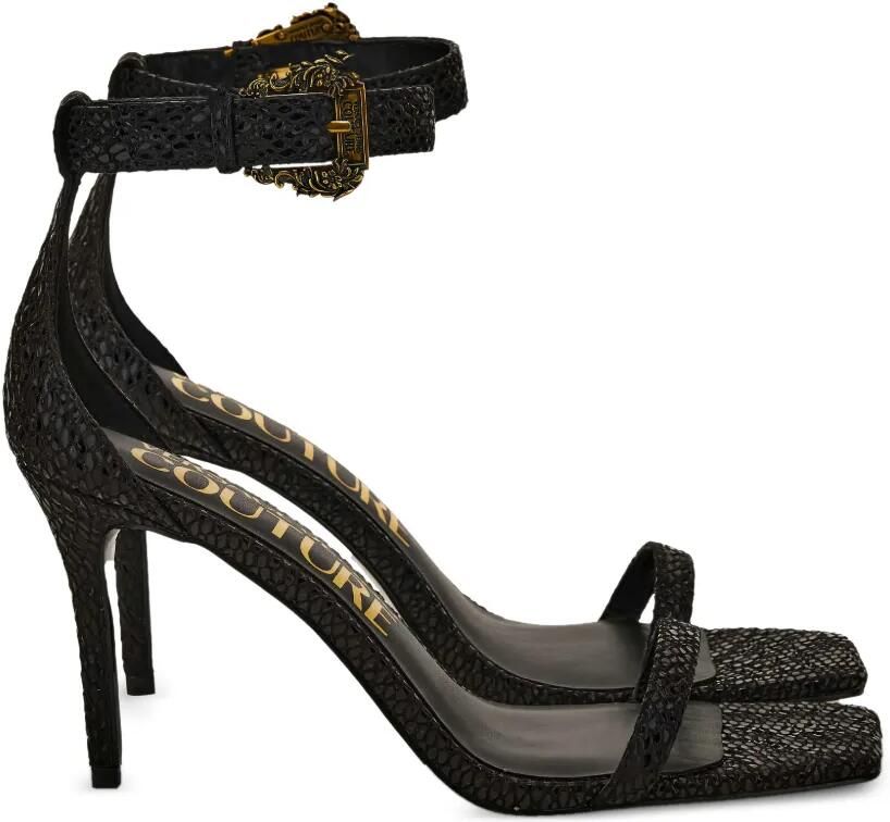 Versace Jeans Couture Sandalen met gesp Zwart