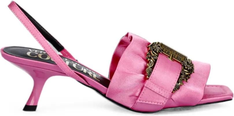 Versace Jeans Couture Sandalen met gespdetail en ruches Roze