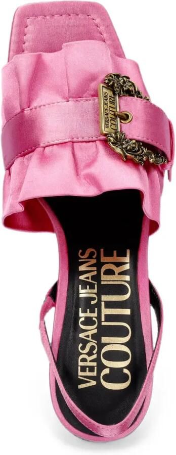 Versace Jeans Couture Sandalen met gespdetail en ruches Roze - Foto 3