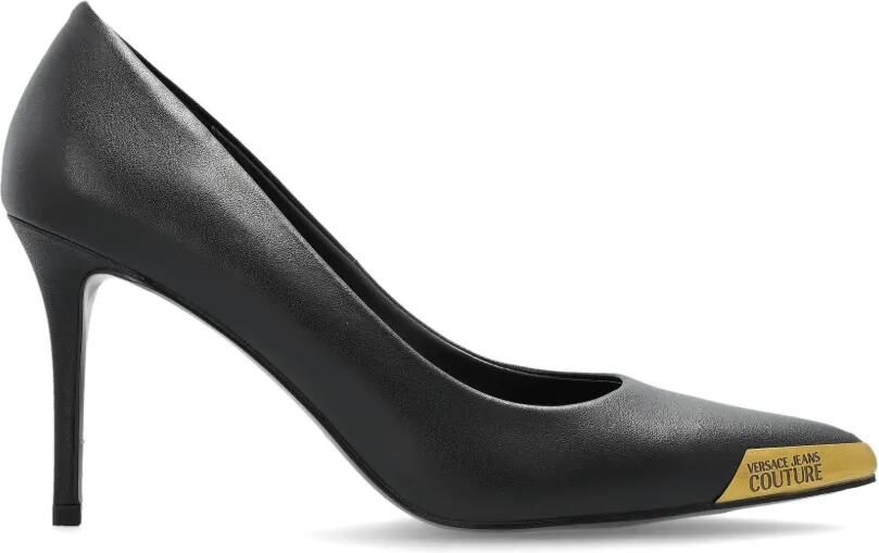 Versace Jeans Couture Scarlett pumps met puntige neus Zwart