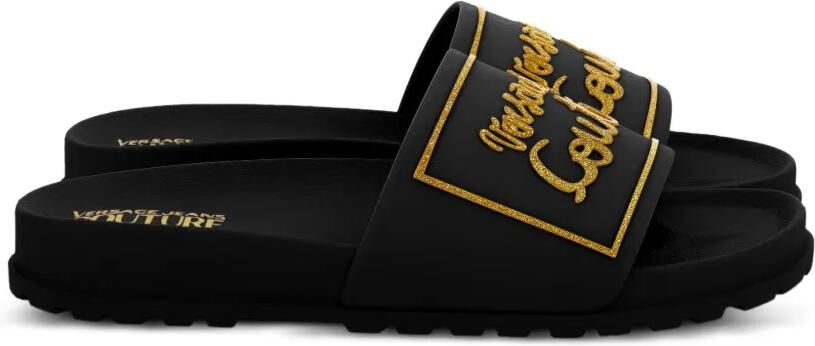 Versace Jeans Couture Shelly slippers Zwart