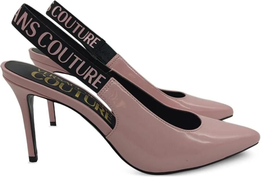 Versace Jeans Couture Slingback pumps met logo Roze - Foto 1