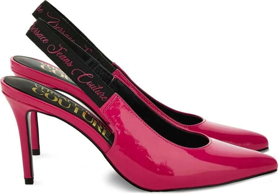 Versace Jeans Couture Slingback pumps met puntige neus Roze