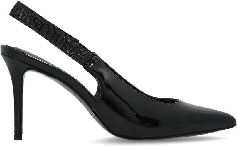 Versace Jeans Couture Slingback pumps met puntige neus Zwart