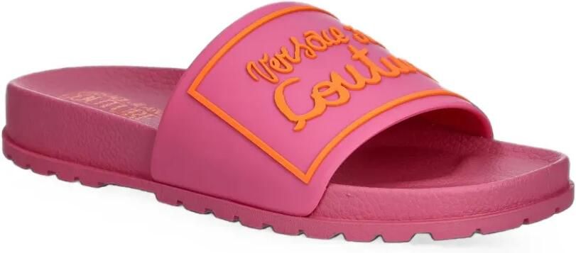 Versace Jeans Couture Slippers met logopatch Roze - Foto 3