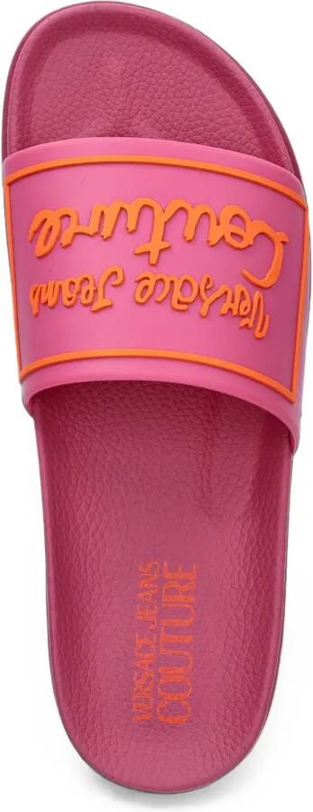 Versace Jeans Couture Slippers met logopatch Roze - Foto 2