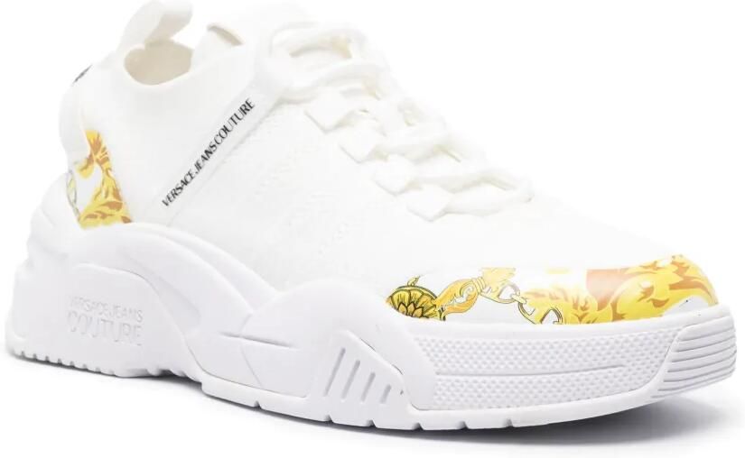 Versace Jeans Couture Sneakers met barokprint Wit - Foto 2