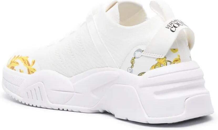 Versace Jeans Couture Sneakers met barokprint Wit - Foto 3