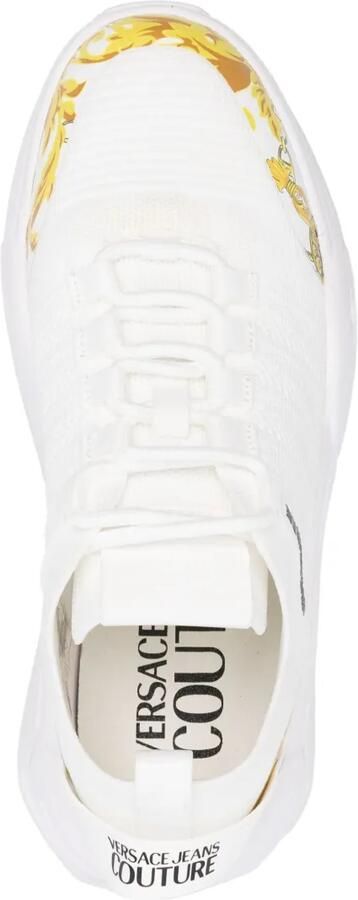 Versace Jeans Couture Sneakers met barokprint Wit - Foto 4