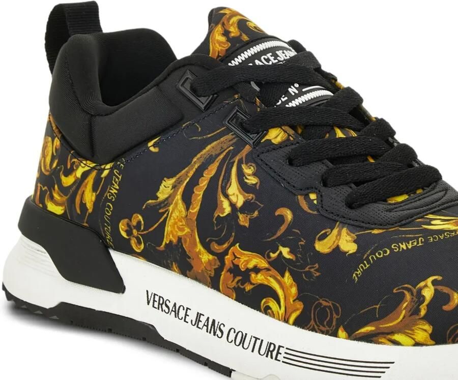 Versace Jeans Couture Sneakers met barokprint Zwart - Foto 2