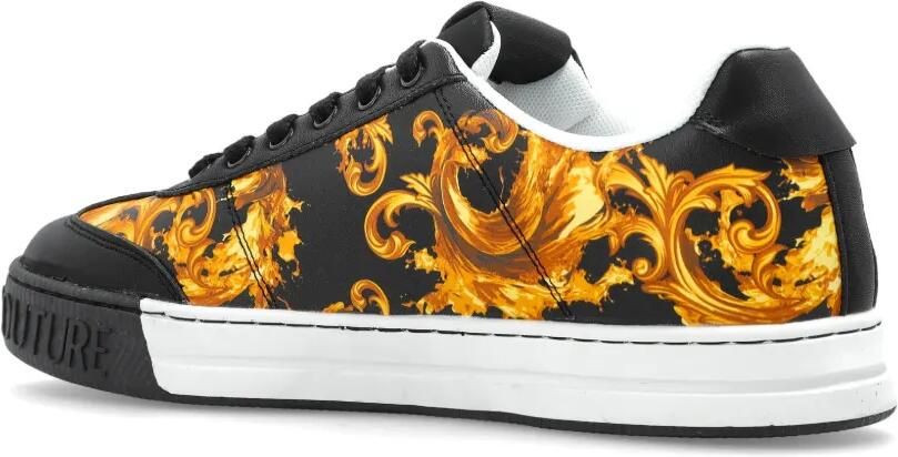 Versace Jeans Couture Sneakers met barokprint Zwart - Foto 3