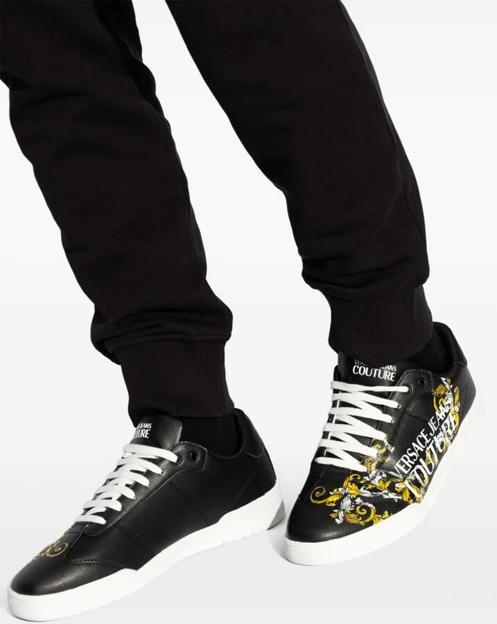 Versace Jeans Couture Sneakers met borduurwerk Zwart - Foto 2