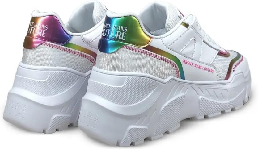 Versace Jeans Couture Sneakers met holografisch detail Wit - Foto 2