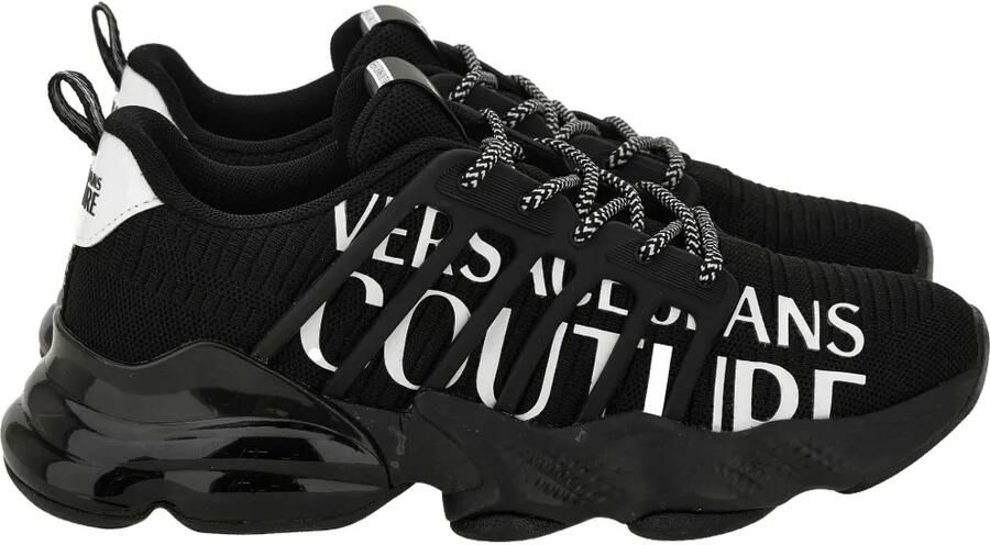 Versace Jeans Couture Sneakers met logo Zwart