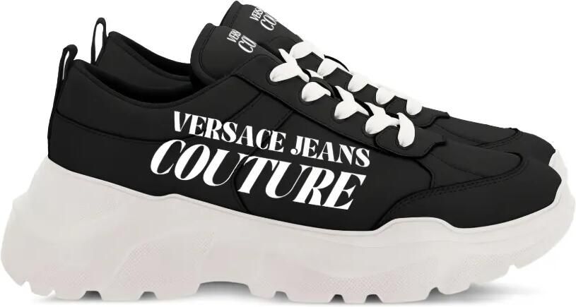 Versace Jeans Couture Sneakers met logo Zwart