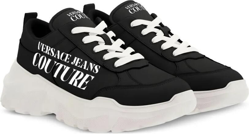 Versace Jeans Couture Sneakers met logo Zwart - Foto 3