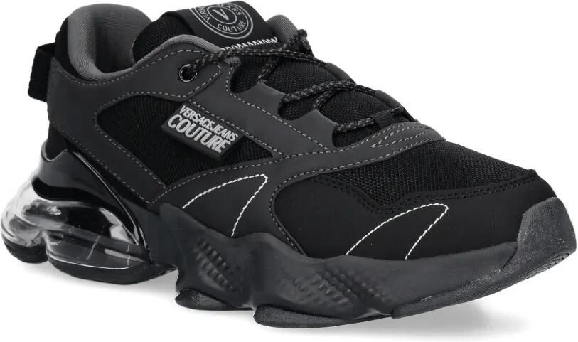 Versace Jeans Couture Sneakers met logodetail en ronde neus Zwart - Foto 2
