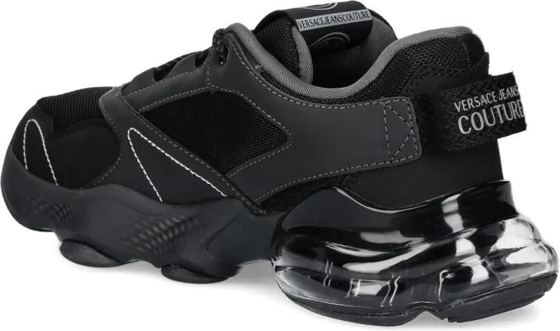 Versace Jeans Couture Sneakers met logodetail en ronde neus Zwart - Foto 3