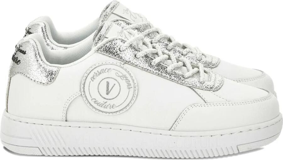 Versace Jeans Couture Sneakers met logodetail Wit