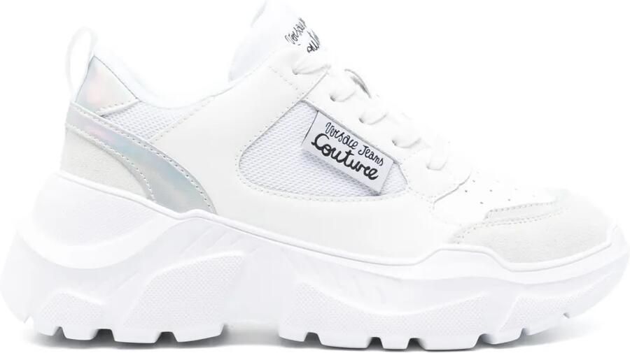 Versace Jeans Couture Sneakers met logopatch Wit