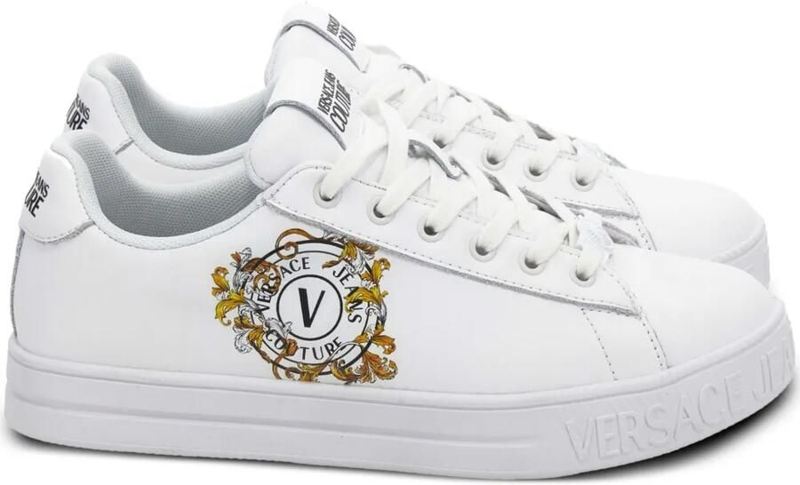 Versace Jeans Couture Sneakers met logoprint Wit
