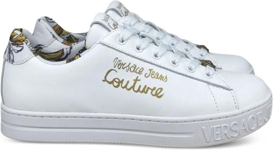 Versace Jeans Couture Sneakers met logoprint Wit