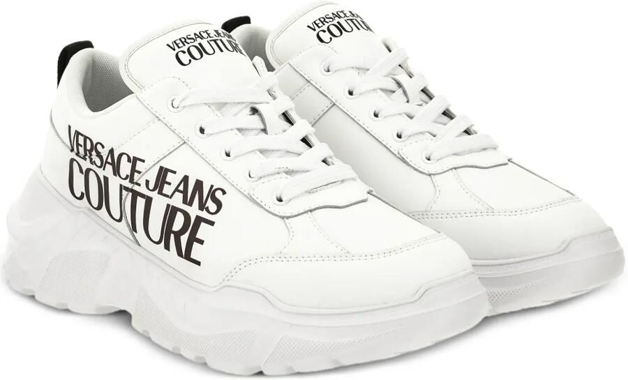 Versace Jeans Couture Sneakers met logoprint Wit