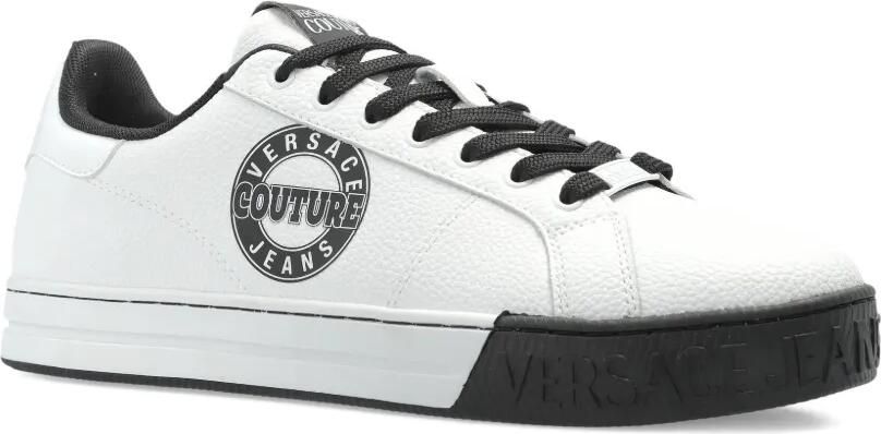 Versace Jeans Couture Sneakers met logoprint Wit - Foto 4