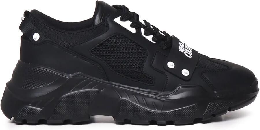Versace Jeans Couture Sneakers met logoprint Zwart