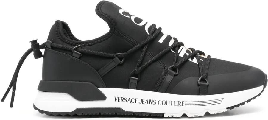 Versace Jeans Couture Sneakers met logoprint Zwart
