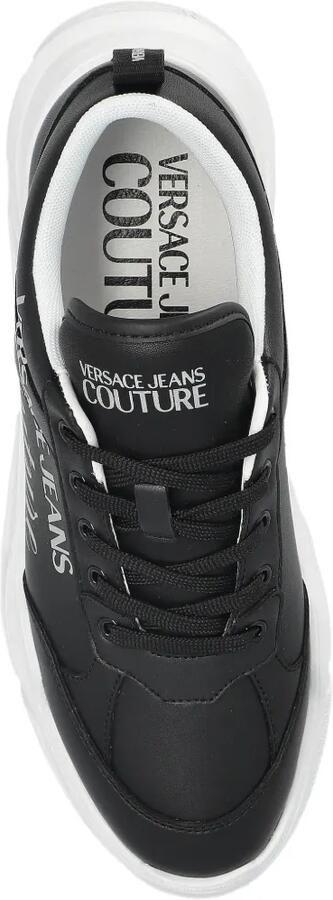 Versace Jeans Couture Sneakers met logoprint Zwart - Foto 5
