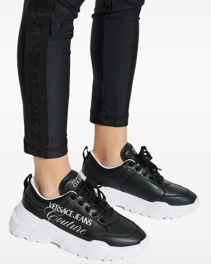 Versace Jeans Couture Sneakers met logoprint Zwart - Foto 2