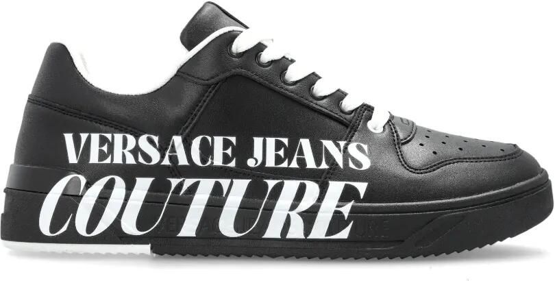 Versace Jeans Couture Sneakers met logoprint Zwart