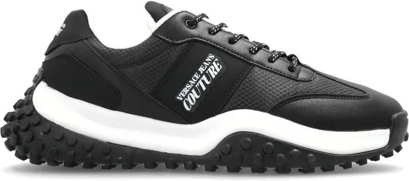 Versace Jeans Couture Sneakers met logoprint Zwart