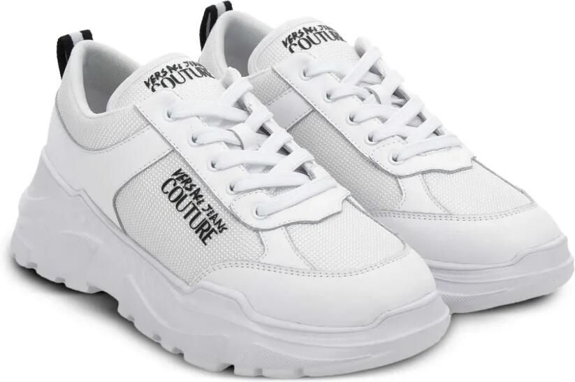 Versace Jeans Couture Sneakers met mesh vlakken Wit - Foto 3
