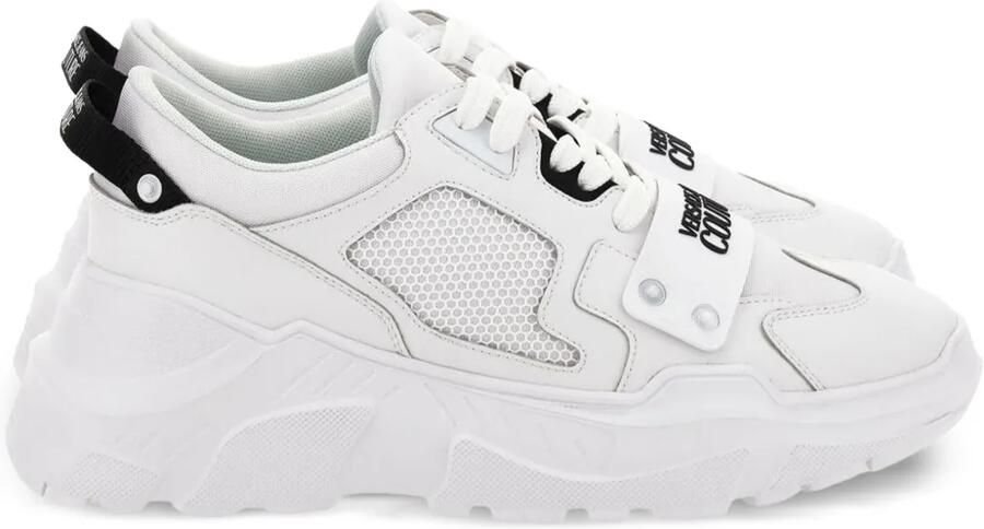 Versace Jeans Couture Sneakers met mesh vlakken Wit