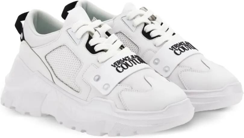 Versace Jeans Couture Sneakers met mesh vlakken Wit - Foto 3