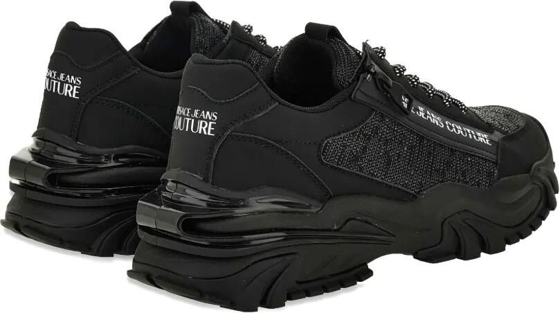 Versace Jeans Couture Sneakers met rits en textuur Zwart - Foto 3