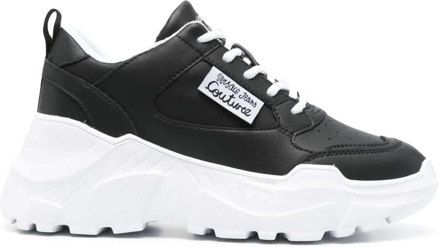 Versace Jeans Couture Sneakers met vlakken Zwart