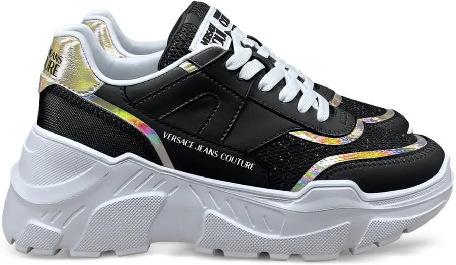 Versace Jeans Couture Sneakers met vlakken Zwart