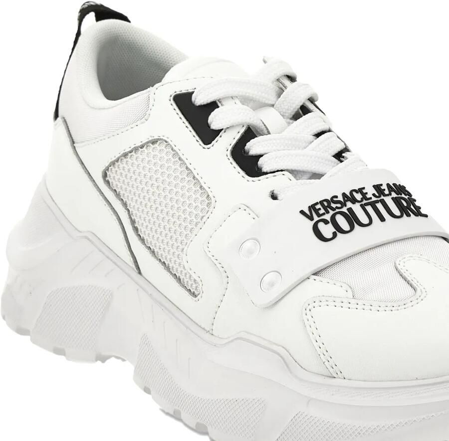 Versace Jeans Couture Speedtrack mesh sneakers met logo-reliëf Wit - Foto 2